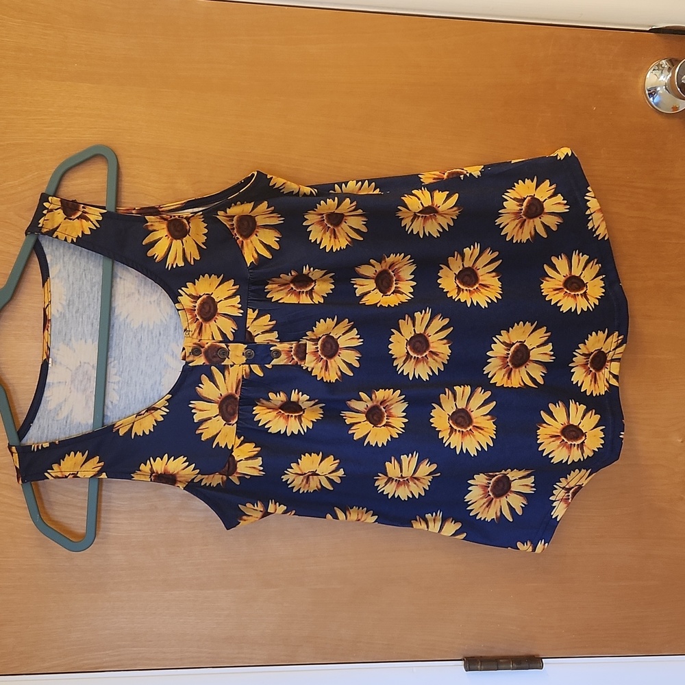 Fairyseason Sunflower sleeveless shirt